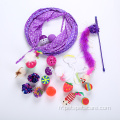 Purple Cat Tunnel Cat Toys Mouse Sisal